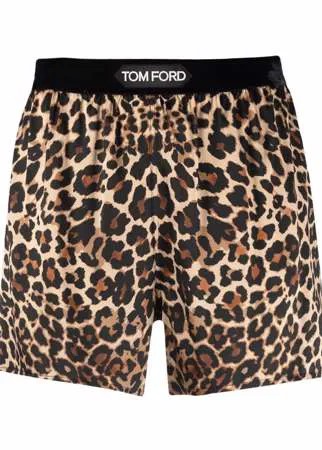 TOM FORD шорты с леопардовым принтом