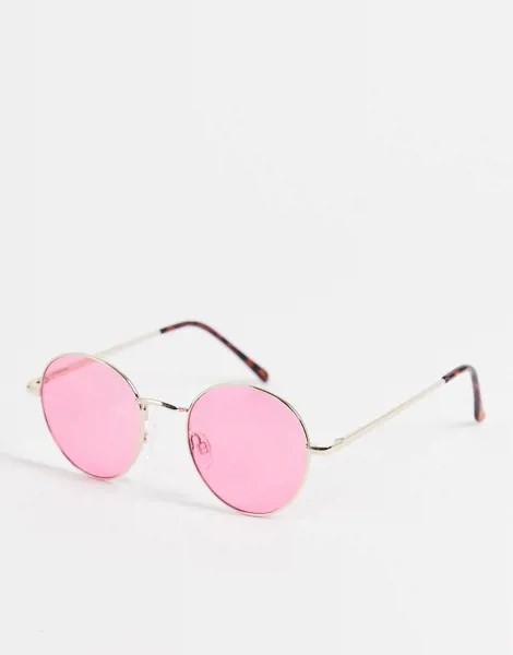 Круглые солнцезащитные очки AJ Morgan Oh Yeah-Розовый цвет