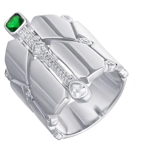 Кольцо ELEMENT47 серебро, 925 проба, фианит, размер 18
