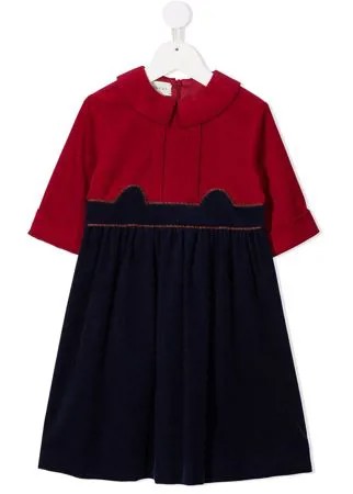 Gucci Kids двухцветное платье миди