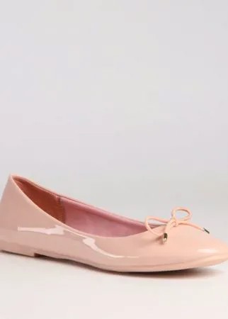 Розовые балетки из эко-кожи Calipso