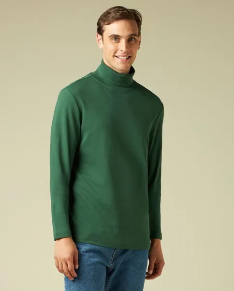 Мужская футболка с длинными рукавами и высоким воротником J. HART & BROS., зеленый