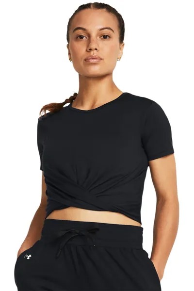 Короткая футболка для фитнеса Motion Crossover Under Armour, черный