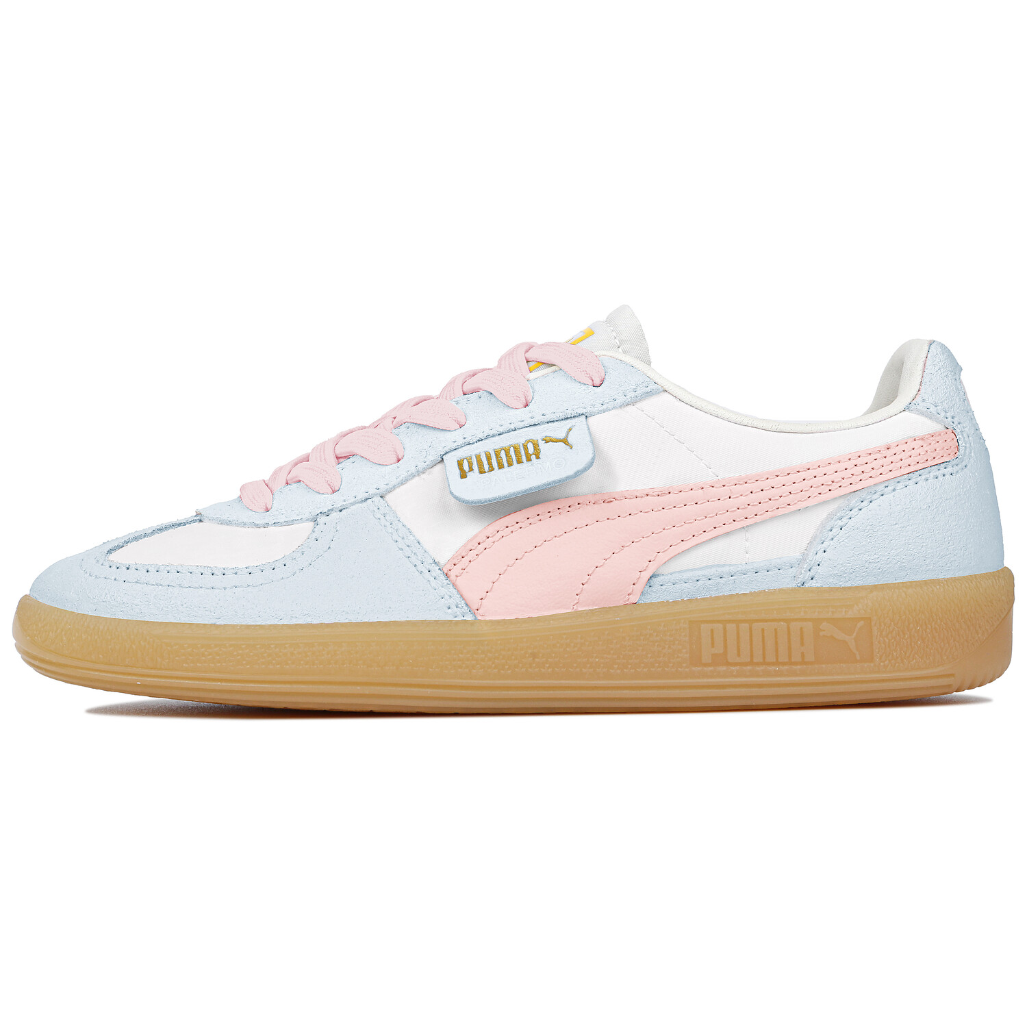 Кроссовки Puma Palermo Skateboarding Shoes Unisex Low-top Blue/pink/white, синий/розовый