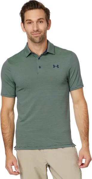 Поло Under Armour Golf Playoff 3.0 Polo, цвет Midnight Navy/Matrix Green/Midnight Navy
