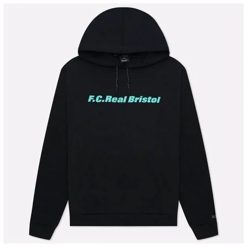 Мужская толстовка F.C. Real Bristol Authentic Logo Tech Knit Crew Neck чёрный , Размер M