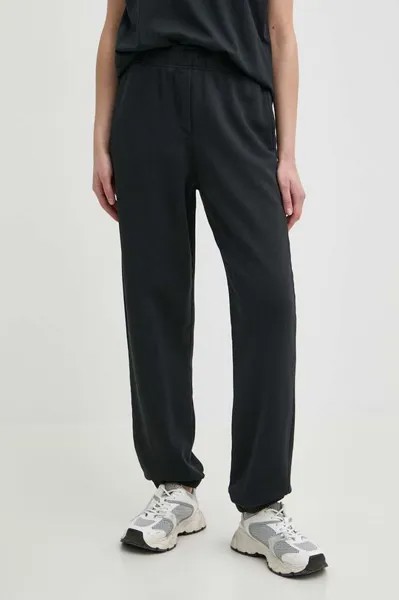 Хлопковые спортивные штаны Pinko, черный
