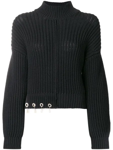 Versus logo charm sweater