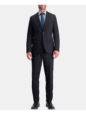 HAGGAR Мужской костюм Active Series с черной подкладкой, эластичный приталенный костюм, отдельный пиджак, 40 л