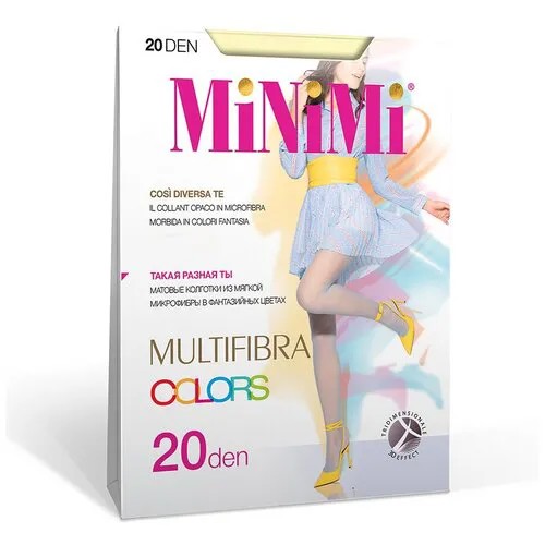 Колготки MiNiMi Multifibra Colors, 20 den, размер 2, экрю