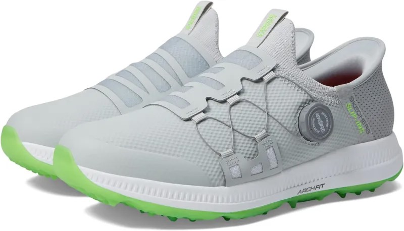 Кроссовки Go Golf Elite 5 Hands Free Slip-Ins Skechers, цвет Gray/Lime