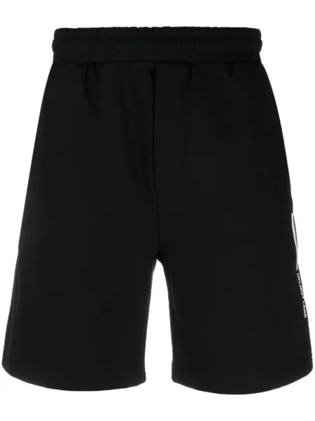 Helmut Lang спортивные шорты с логотипом, черный
