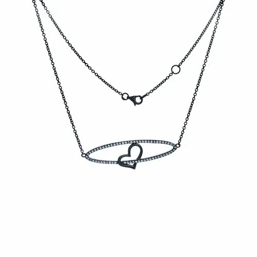 Колье ELEMENT47, серебро, 925 проба, длина 40 см.