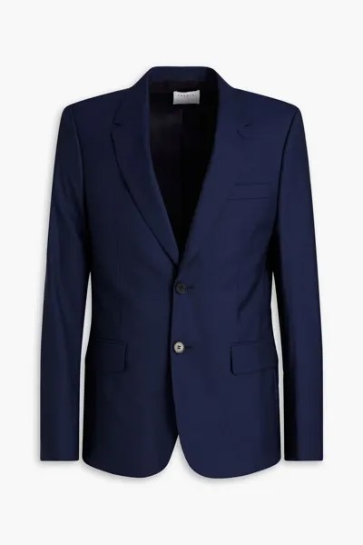 Шерстяной пиджак Sandro, темно-синий