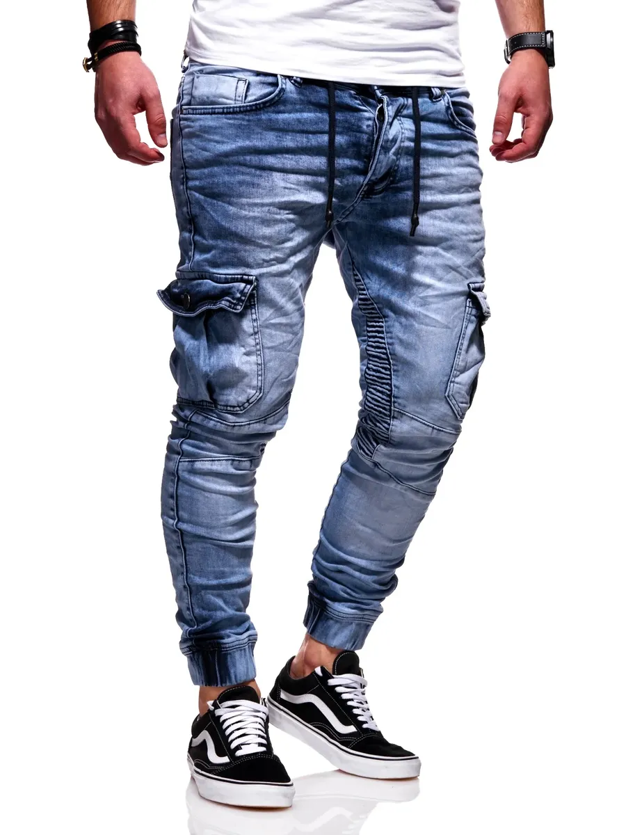 Джинсы узкого кроя behype 