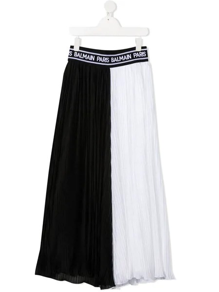 Balmain Kids плиссированная юбка