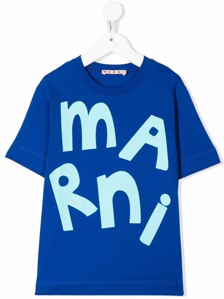 Marni Kids футболка с логотипом