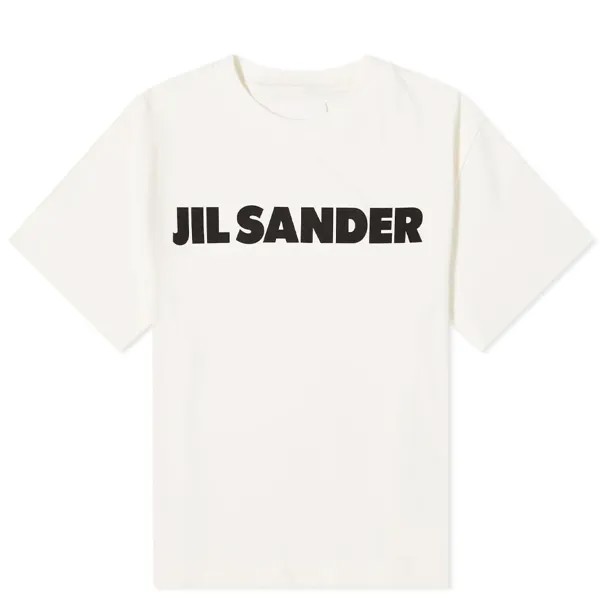 Футболка с логотипом Jil Sander спереди