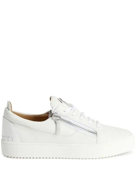Giuseppe Zanotti кеды с молниями, белый