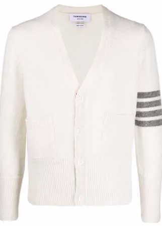 Thom Browne кардиган с полосками 4-Bar и V-образным вырезом