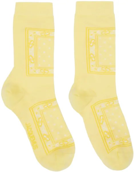 Желтые носки 'Les Chaussettes Bandana' Jacquemus