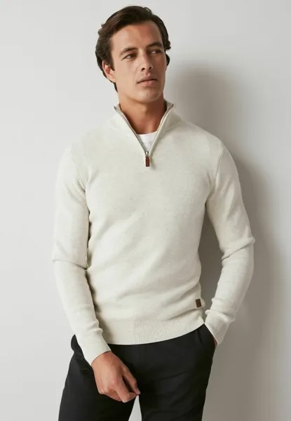 Свитер Regular Zip Neck Next, цвет oatmeal natural