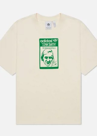 Мужская футболка adidas Originals Stan Smith, цвет бежевый, размер L