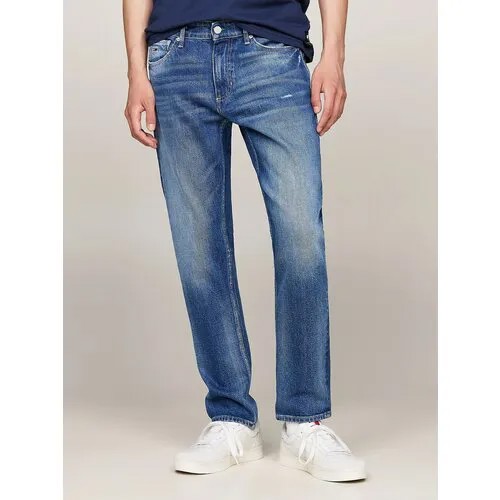 Джинсы зауженные Tommy Jeans, размер 32/32, синий