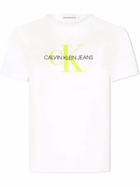 Calvin Klein Kids футболка из органического хлопка с логотипом