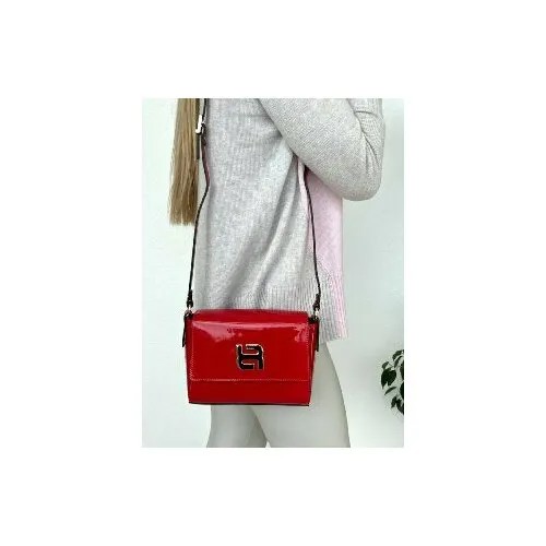Сумка Ripani 6443QQ/55, фактура лаковая, красный