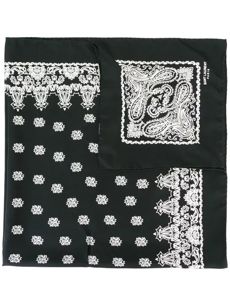 Saint Laurent платок с орнаментом