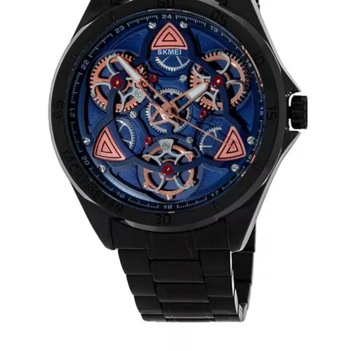 Наручные часы SKMEI 1678BKBU blue( black belt), черный