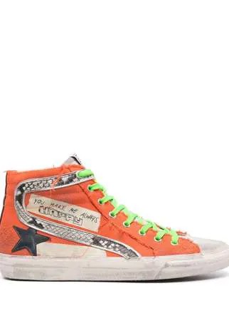 Golden Goose высокие кеды Slide