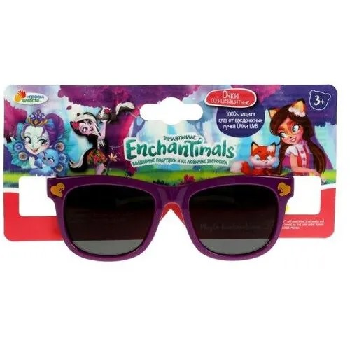 Солнцезащитные очки Играем вместе, овальные, оправа: пластик, для девочек, фиолетовый