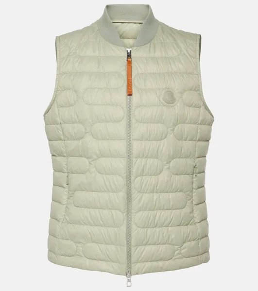 Стеганый пуховик Perille Moncler, зеленый