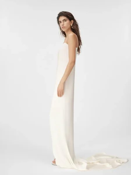 Платье макси на бретелях Нойва Jacquemus, белый