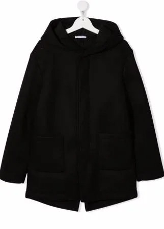 Paolo Pecora Kids пальто с капюшоном и длинными рукавами