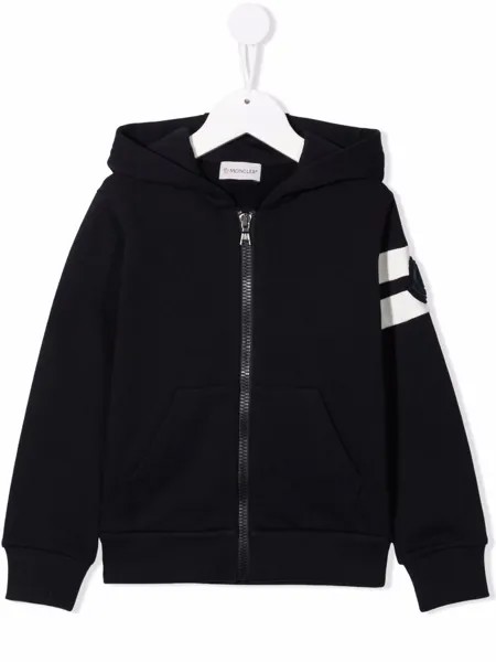 Moncler Enfant худи с нашивкой-логотипом
