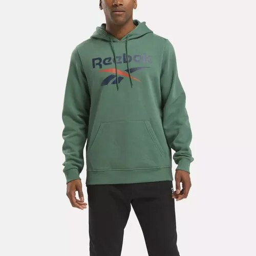 Худи спортивное Reebok Identity Big Logo, размер S, , зеленый/синий