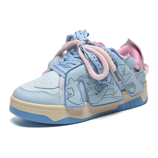 Кроссовки Circle small Skateboarding Shoes Women's Low-top, цвет Mismatched