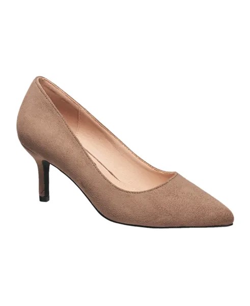 Женские туфли French Connection Kate с миндалевидным носком, цвет Taupe Suede