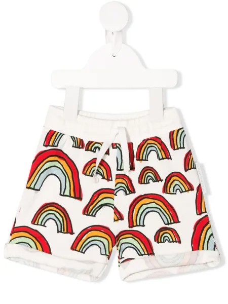 Stella McCartney Kids флисовые шорты с принтом