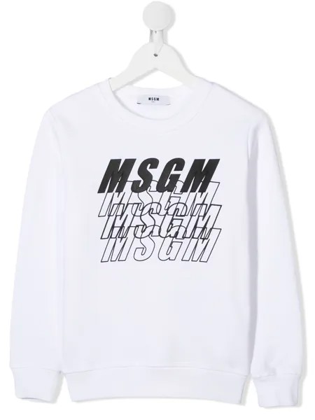 MSGM Kids толстовка с логотипом