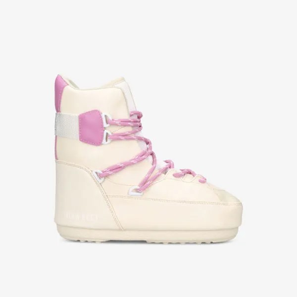 Водоотталкивающие ботильоны Snowboard Sneaker из ПВХ-смеси Moon Boot, бежевый