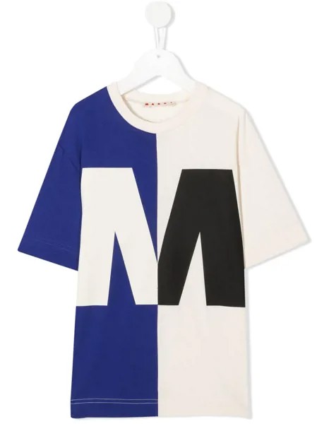 Marni Kids футболка в стиле колор-блок