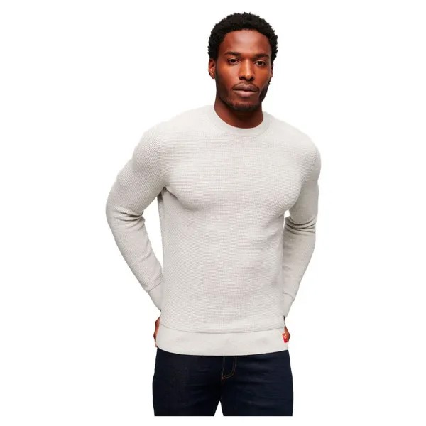 Свитер Superdry Textured Crew Neck, серый