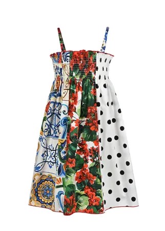 Хлопковый сарафан на тонких бретелях Dolce&Gabbana