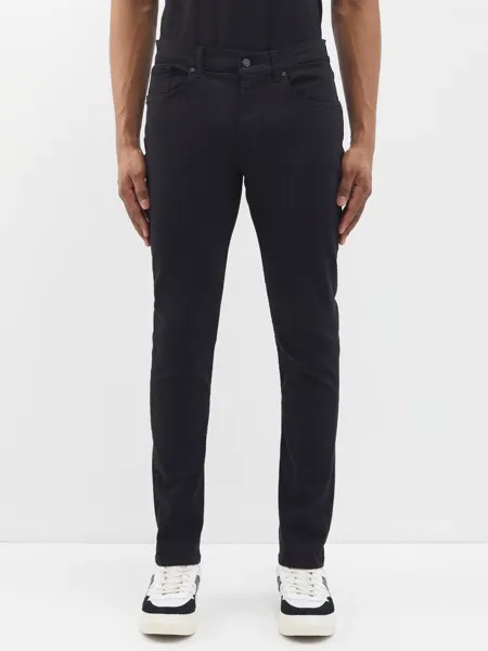 Джинсы slimmy зауженного кроя 7 For All Mankind, черный