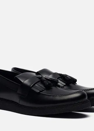 Мужские ботинки лоферы Fred Perry x George Cox Tassel, цвет чёрный, размер 43 EU