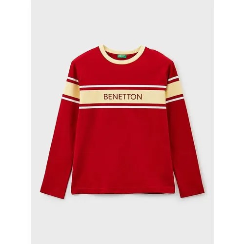 Лонгслив UNITED COLORS OF BENETTON, размер 120 (S), красный